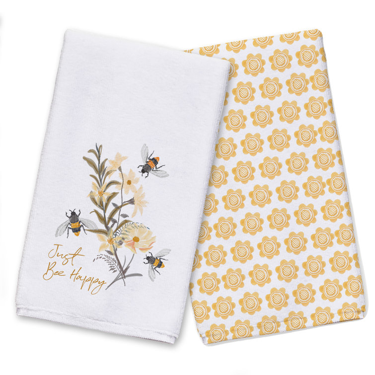 August Grove® Floral Tea Towel