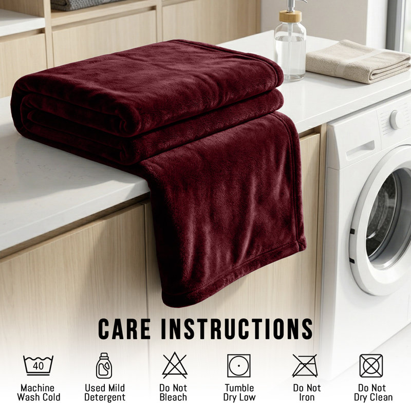 Machine Woven Throw Blanket, 220cm x 240cm