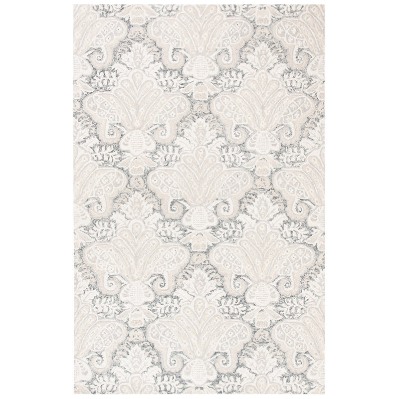 Tapis ikat en laine et coton touffeté à la main Hoadley, Rectangle 9 pi x 12 pi