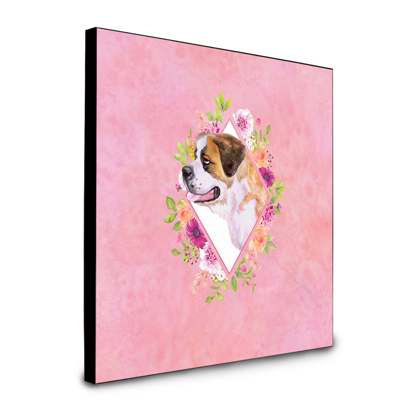 Panneau mural Dollman Flowers, Rose, Saint-Bernard 1