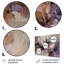 Décoration murale mauve en métal violet-91646242