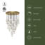 Luminaire suspendu grappe à 30 lumières Marni-98799083