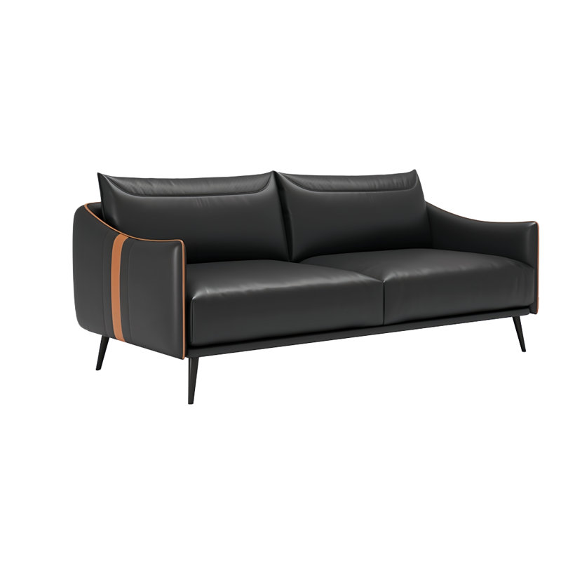 Ceniceros, 29.92" H x 55.12" W x 31.5" D, Leather Match