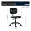 Chaise de bureau noire mobili