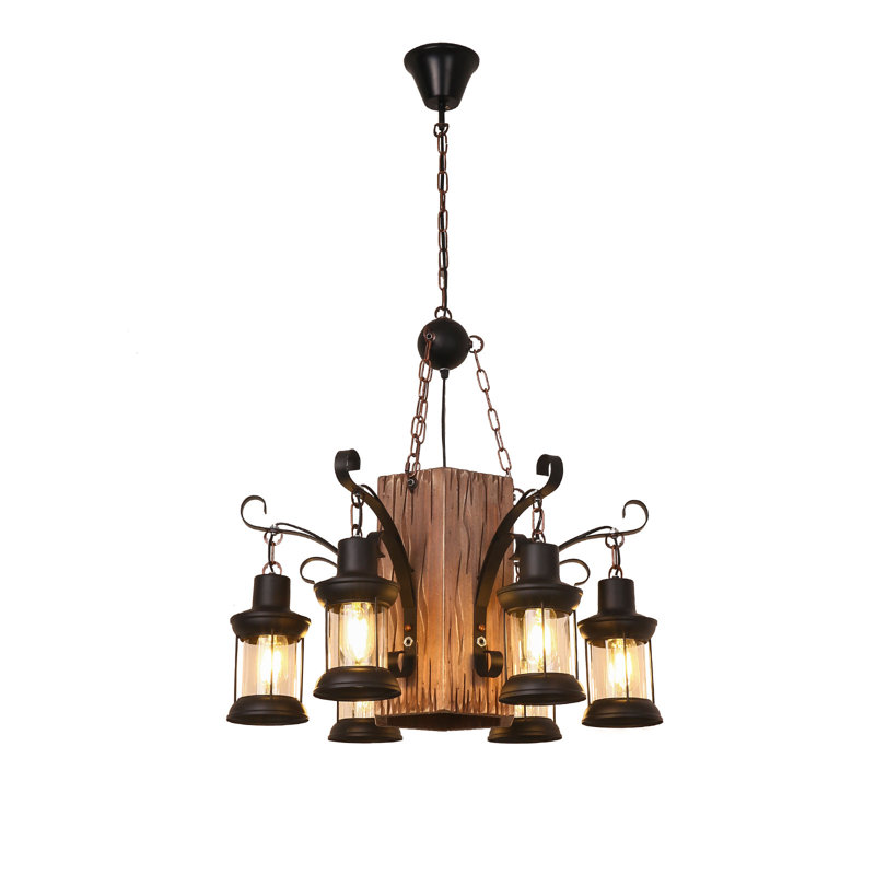 Aldolphus 6 - Light Dimmable Geometric Chandelier
