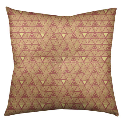 Classic Hand Drawn Triangles Floor Pillow