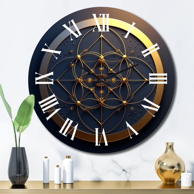 Horloge murale en métal, Grand