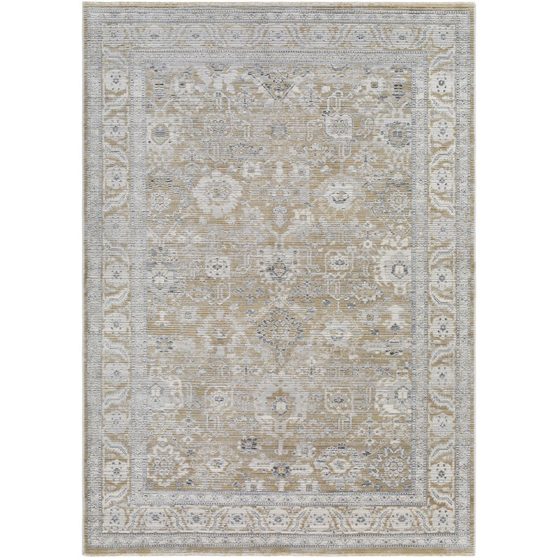 Boltri Traditional Machine Woven Area Rug, Rectangle 5'3" x 7'