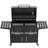Extra Large Charcoal Bbq Grill With Oversized Cooking Space, Dual Charcoal Trays, Enamel Grates & Chrome Warming Rack, Outdoor Barbecue Smoker With 4 Wheels & Side Tables