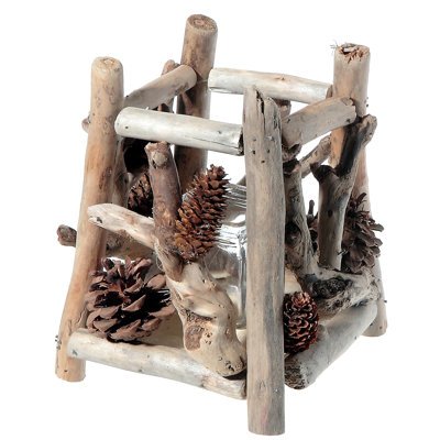Porte-bougie Twig and Pinecone