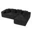 Modern Oversized Corner Sofa L-Shaped Corduroy Sofa With Storage Pockets -1513385623-1513385611