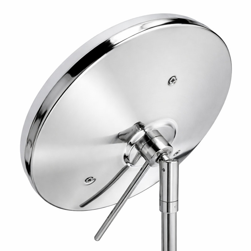 Miroir de maquillage/rasage à del autoportante, Chrome poli