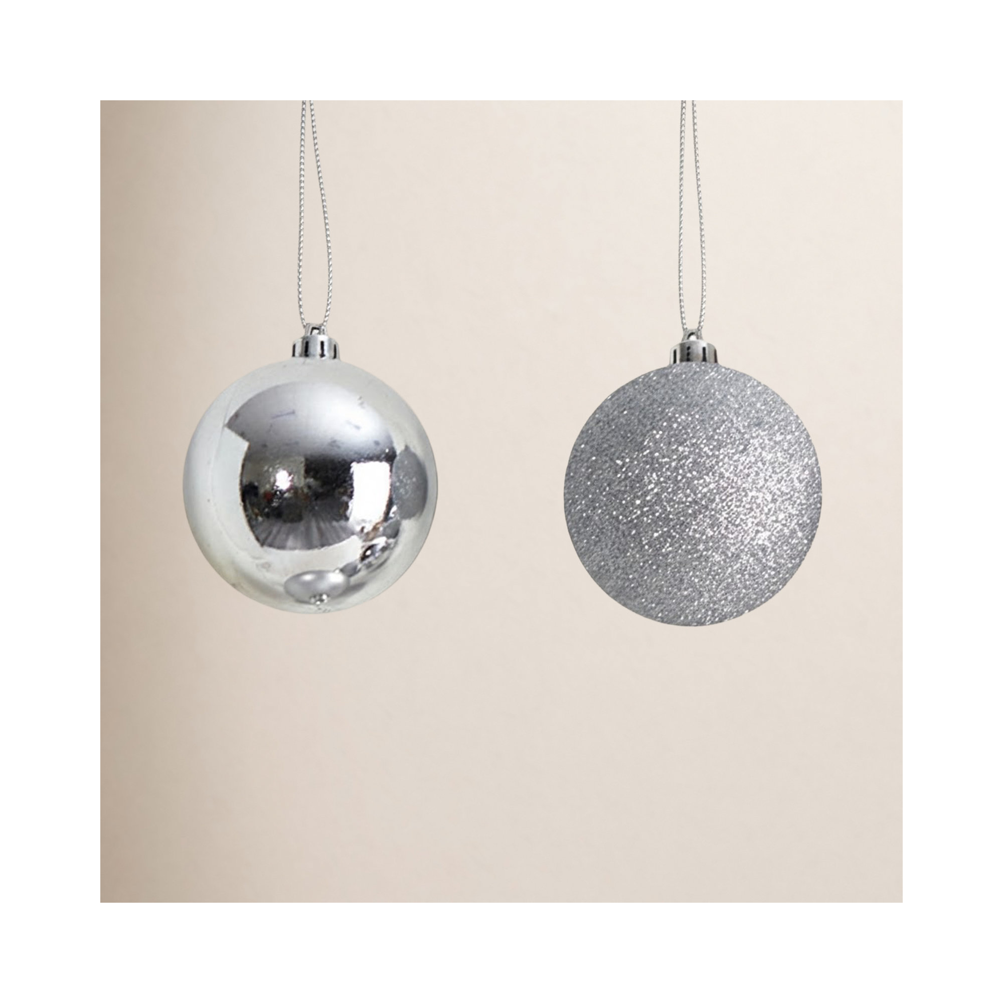Ball Ornament (Set of 20), Silver