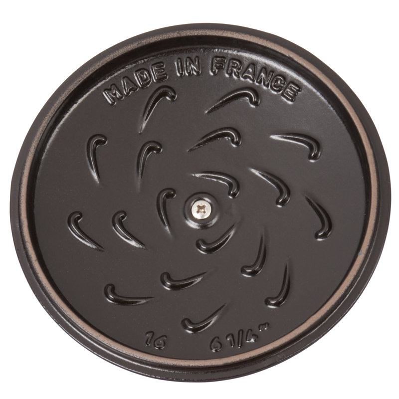 Staub Cast Iron 1.84-qt Petite French Oven, Matte Black, 1.84 quarts