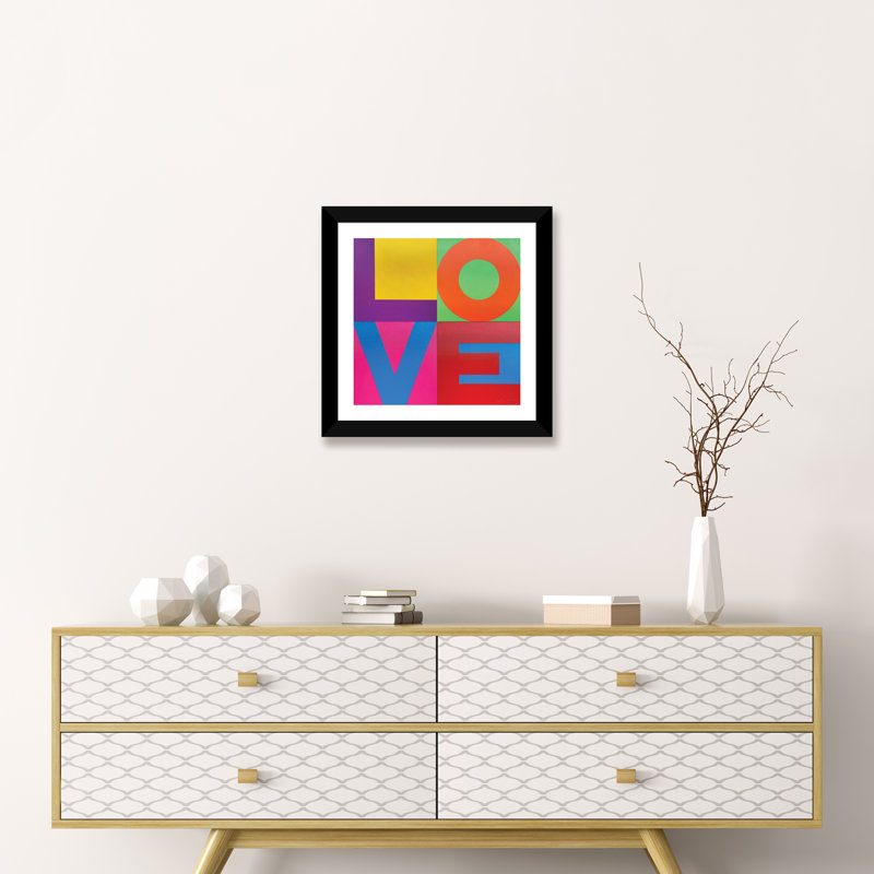 Education, 16" H x 16" W x 1" D, Black Framed Fine Art Paper