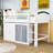 Loft Bed with Cabinet, Wardrobe and LED-1674337241-1674337242