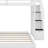 Jakoby Twin Over Full Bunk Bed with 3-layer Shelves, Drawers and Storage Stairs-406768142
