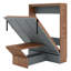 Lit escamotable avec bureau pliable intégré-1347143250