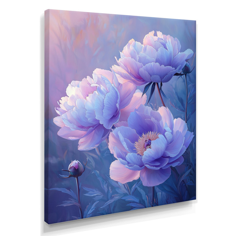 Baisley - art mural floral, H 40 po x l 30 po, Toile tendue, Ne s’applique pas