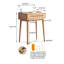 Bureau en bois naturel 60 cm