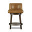 Upholstered Stool with Solid Wood Frame-1781459688