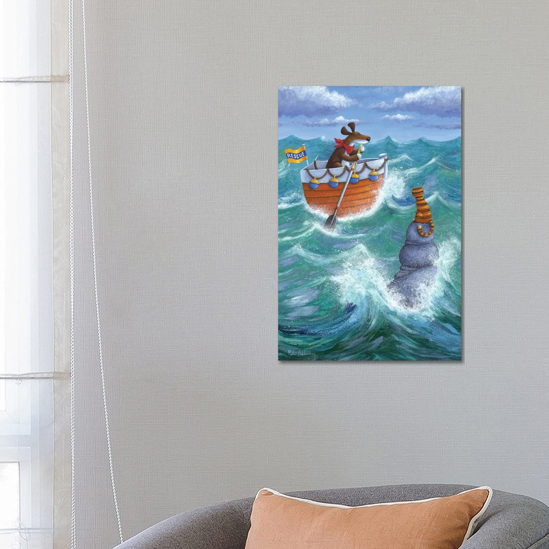 To The Rescue by Peter Adderley - Wrapped Canvas Gallery-Wrapped Canvas GiclÃ©e