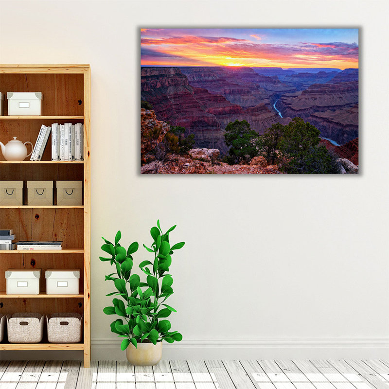 Canyon Sunset I - reproduction d'art sur toile, H 40 po x l 60 po