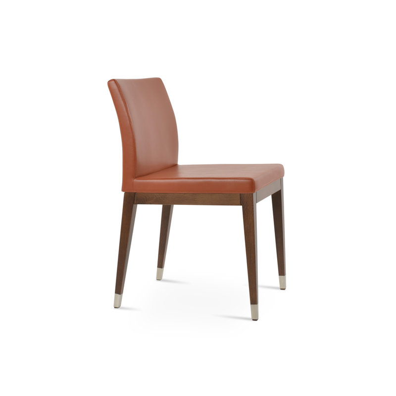 Chaise Aria, Similicuir cannelle
