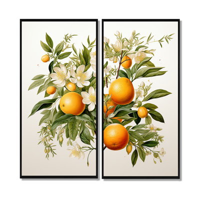 Orange Tree - Yellow Canvas Prints