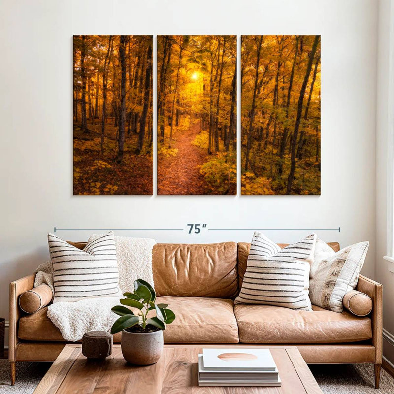 Harnek Forest Sunset, 42" H x 65" W