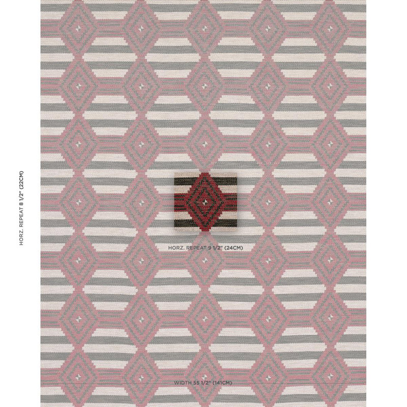 Manta Performance Fabric, Red/Black