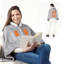 Jeté chauffant portable à capuche avec 3 niveaux de chaleur, flanelle double face, 8 zones de chauffage, lavable à la machine, pour une utilisation intérieure et extérieure-121867933