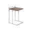 Table d'appoint moderne en forme de C, plateau stratifié et structure en métal pour salon ou chambre à coucher | Idée-cadeau-1465445457