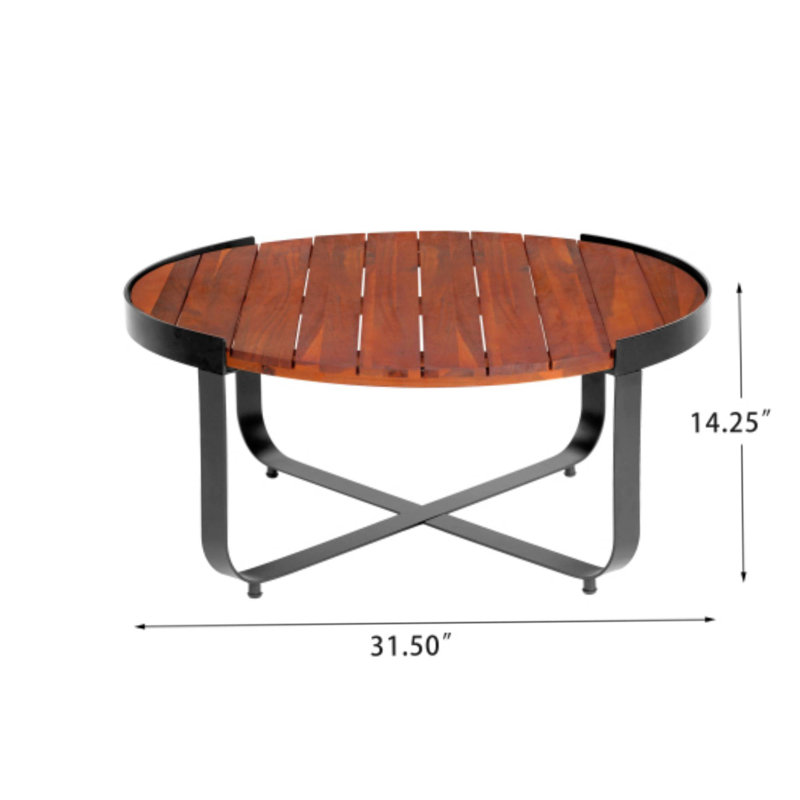 Table basse moderne Isaac pour le salon et l'espace détente