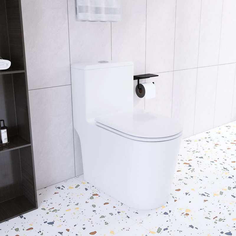 1.1/1.6 GPF Dual Flush One Piece Toilet With Soft Closing Seat