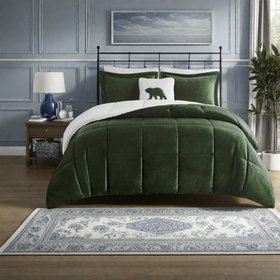soft King Sherpa Bedding Set, Cozy Cabin Style, Home Comfort