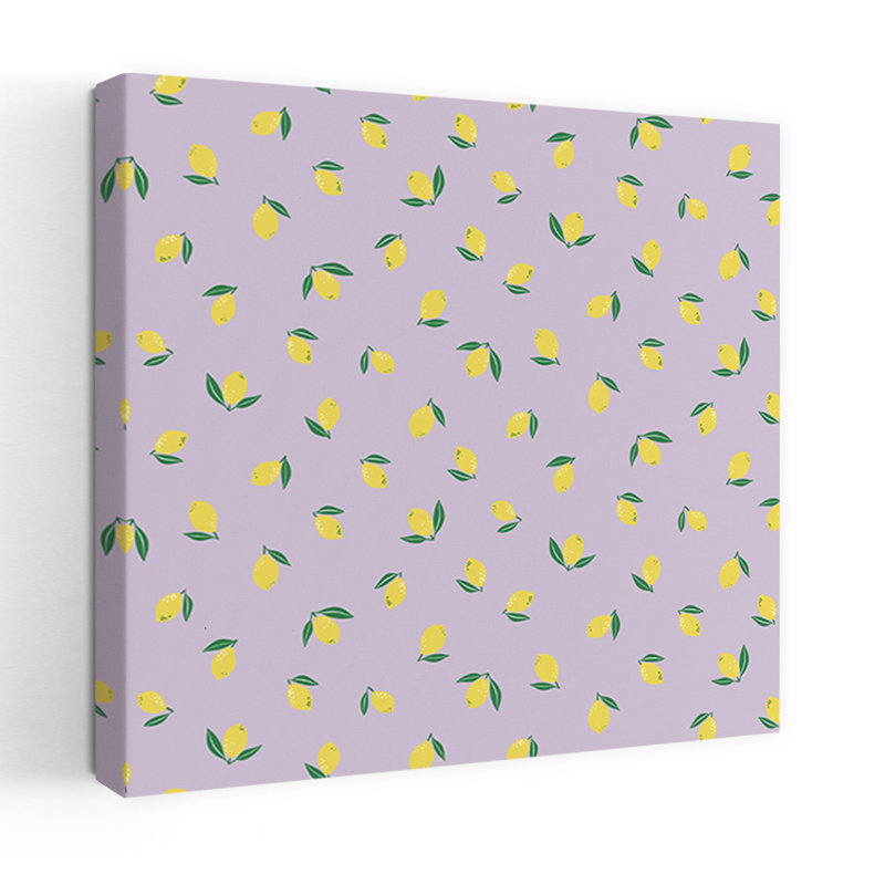 Art contemporain, printemps, été, lavande, H 48 po x l 48 po