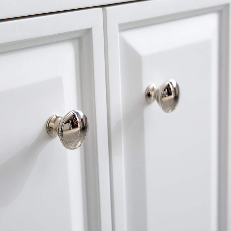 Palace 60'' W Double Vanity, Pure White, Polished Nickel