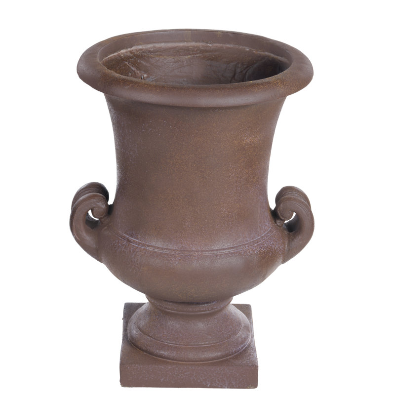 Pot de fleurs magnesia urn Armenta, Brun, H 27 po x l 19 po x P 19 po
