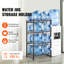 Porte-bouteilles double 8 4 bouteilles en noir, permet de ranger 3 et 5 bouteilles dans un espace compact organisé, en fonte à haute résistance avec revêtement de rouille, installation de tracas, rainures de tablette pour les supports de support de cruche de stabilité