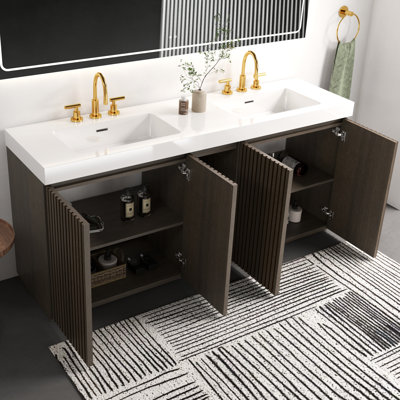 Meuble-lavabo double 72 po Modern