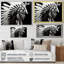 «Native Spirit» noir et blanc sur toile-97044068-97044069