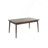 Contemporary Walnut Finish Dining  Solid Wood Rectangle Table Melamine MDF