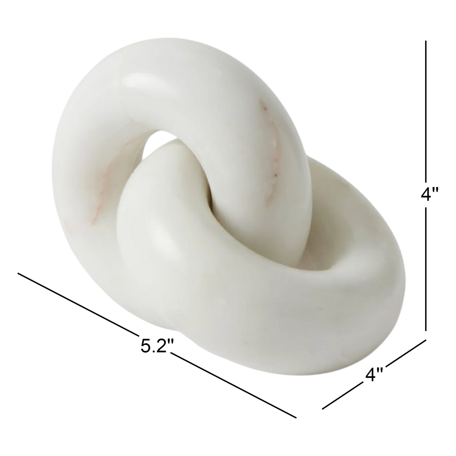 Genuine Marble Round Knot Sculpture