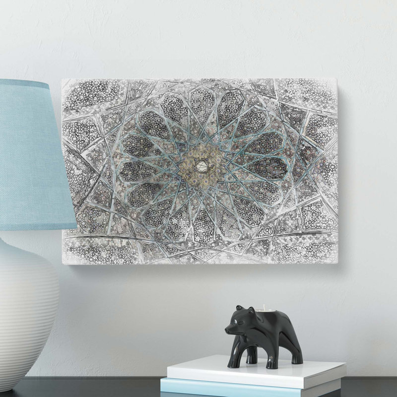 Mosaic Pattern in Abstract - Wrapped Canvas Graphic Art Print, 50cm H x 76cm W x 3cm D
