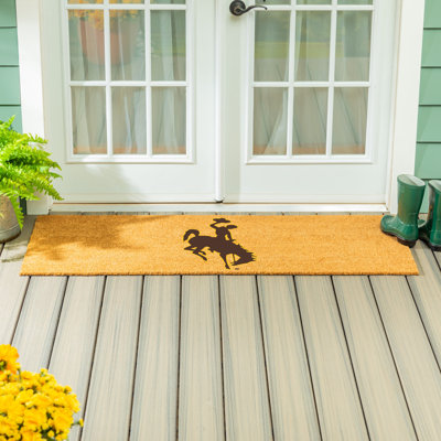 University of Wyoming Extra Large Full Color Coir Mat, 60"x24"