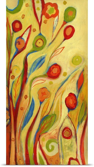 «Nolani Under a Sky of Peaches and Cream» par Jennifer Lommers - reproduction, H 30 po x l 15 po x P 1,5 po, Toile