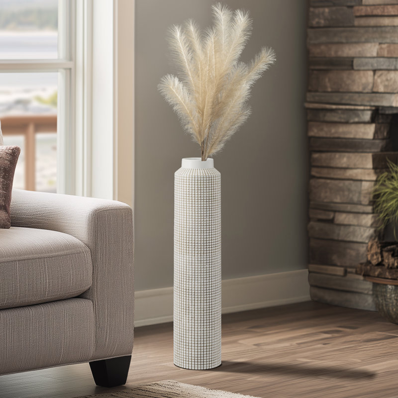 Vase de plancher Ladainian, H 25 po x l 6,25 po x P 6,25 po