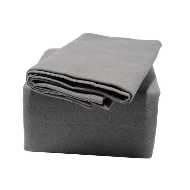 100% Cotton Fitted Sheet, Grey