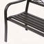 Banc de jardin de 50 pouces avec métal en acier coulé et motif animal